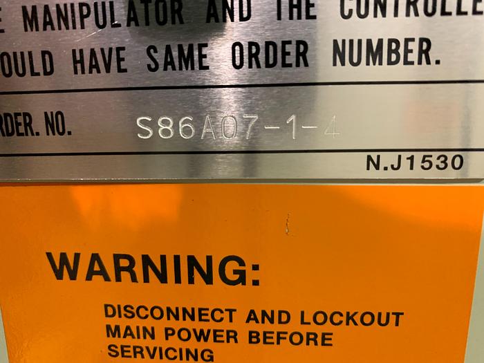 Used MOTOMAN SSF2000 (YR-SSF6-A00) 6 KG X 1,378mm REACH 6 AXIS CNC ROBOT WITH NX100 CONTROL