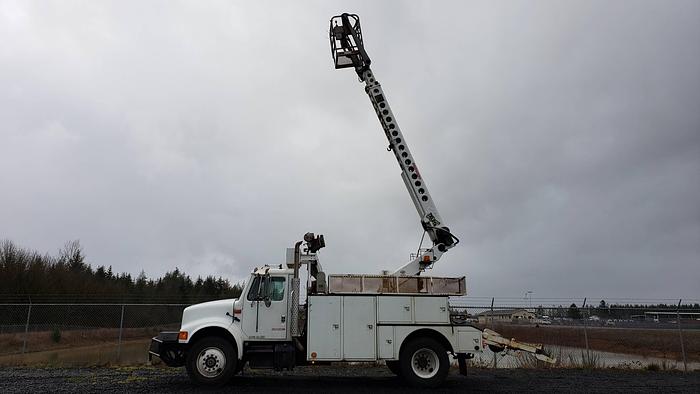 Used 1995 International 4900 w/ Telsta T40C Cable Placer Bucket Truck