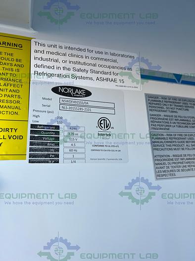 Used Norlake NSWDF492SSS/0A White Dimond Series Auto Defrost Freezer -25C, 49 CU. FT.