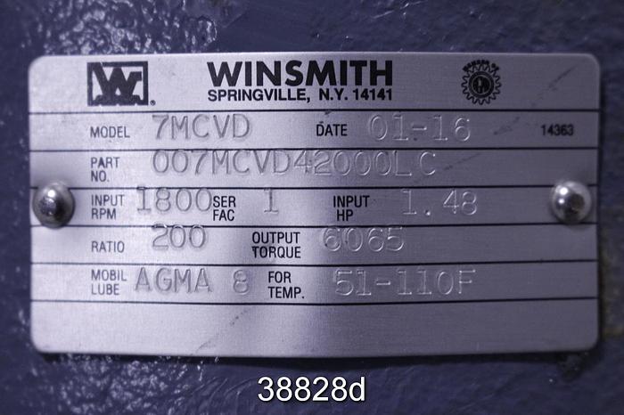 Unused Winsmith7MCVD Gear Drive, 1800 Rpm #38828