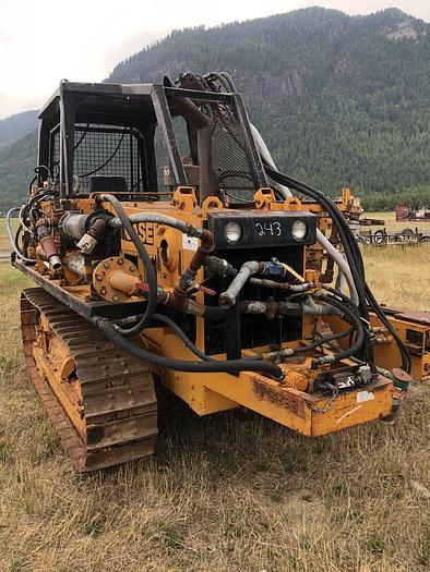 Used HB19356 Drain-hole Drill, mounted on Case 1150C Dozer Jensen JDC HV100  on Case 1150C track drill