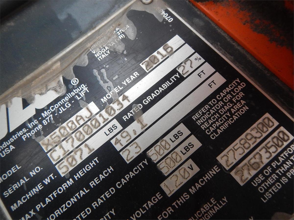 Used 2016 JLG X500AJ