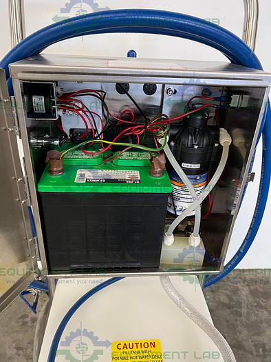 Used Lafferty  Portable 14 G Airless Foam Hose Drop Station  w/ Noco Battery Charger