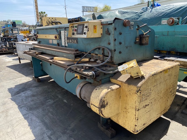 Used Amada M-2560 8' x 1/4" Power Squaring Shear #5803