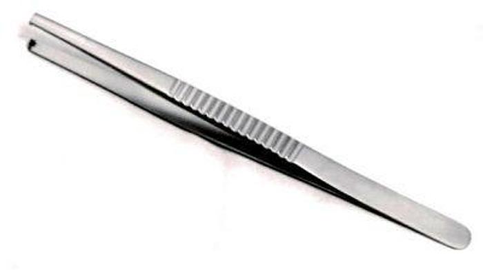 Used Forceps Tissue Dissecting Pennybacker 3 in 4 Teeth 165mm (6-1/2in) AESCULAP JF-050-01-J