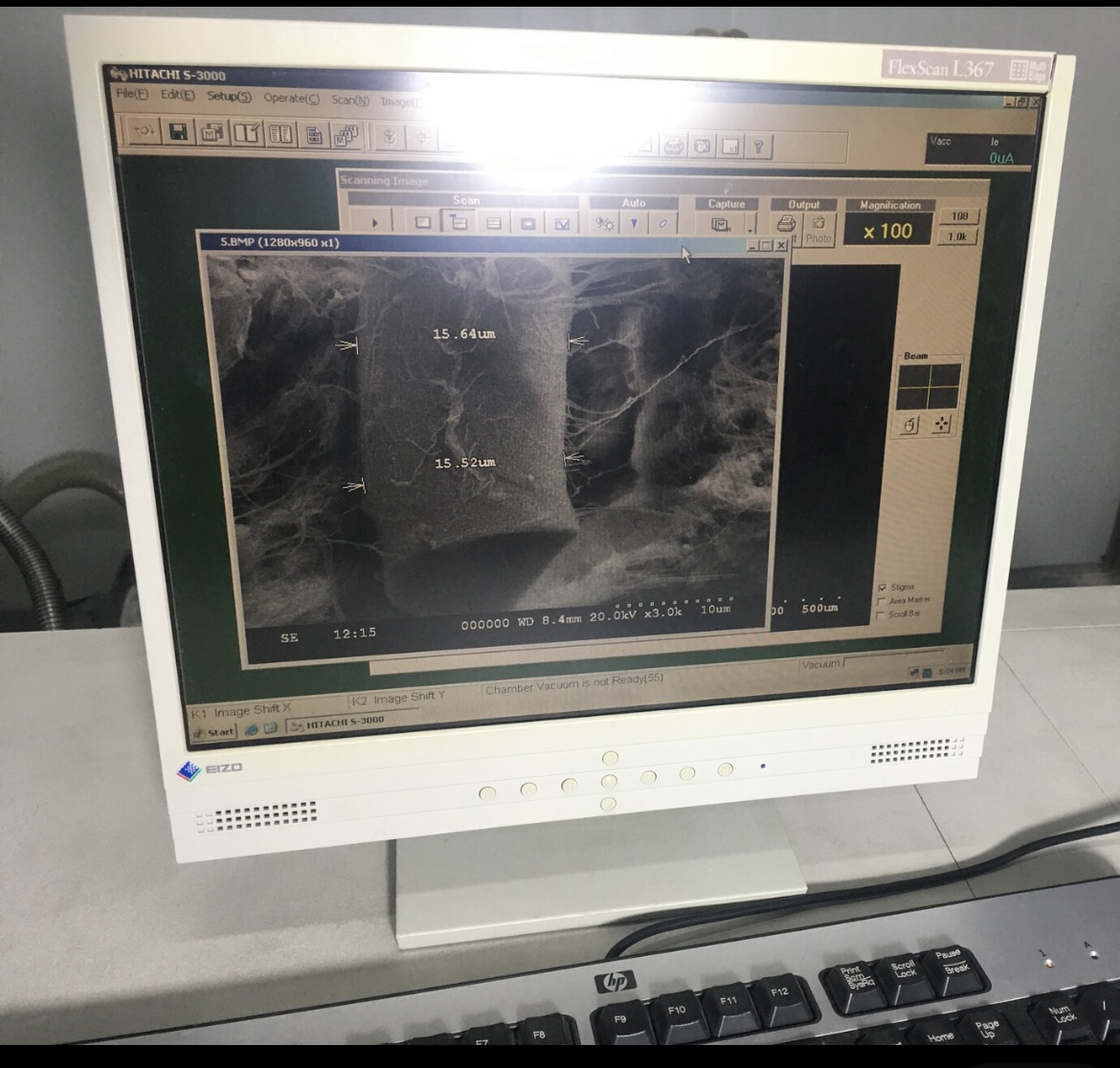 Used Hitachi S-3000N SEM