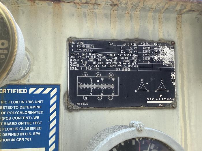 Used INDUCTOTHERM 7650 KVA INDUCTION FURNACE TRANSFORMER