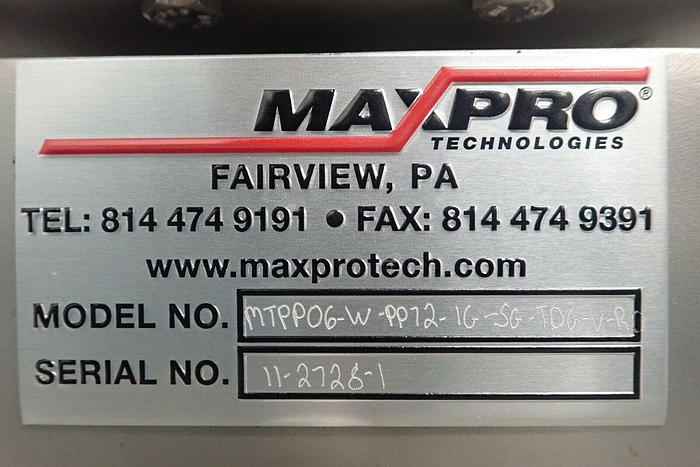 Used MaxPro High Pressure Power Pack Model MTPP06-W-PP72-1G-SG-TDG-V-RD