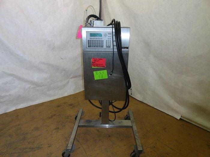 Used Videojet Dual Printhead Ink Jet Printer w/Stand; Md#Excel/273SE