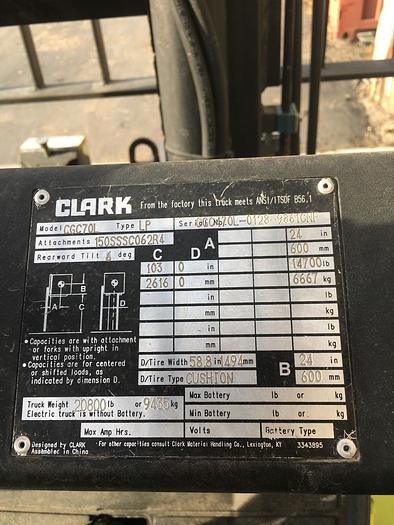 Used Clark CGC70L