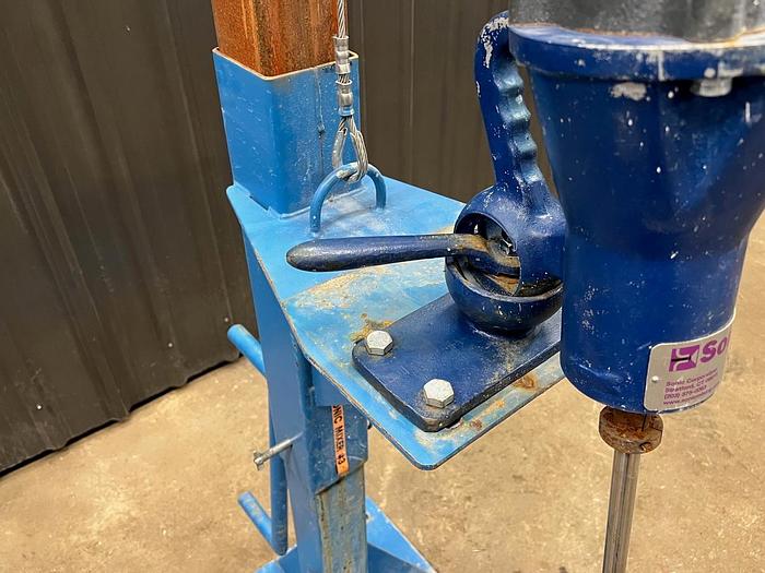 Used USED SONIC CLAMP-ON MIXER, 0.75 HP, WITH STAND