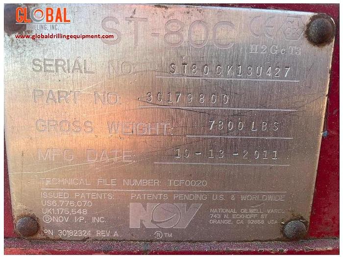 Used 2011 NOV ST-80C Iron Roughneck
