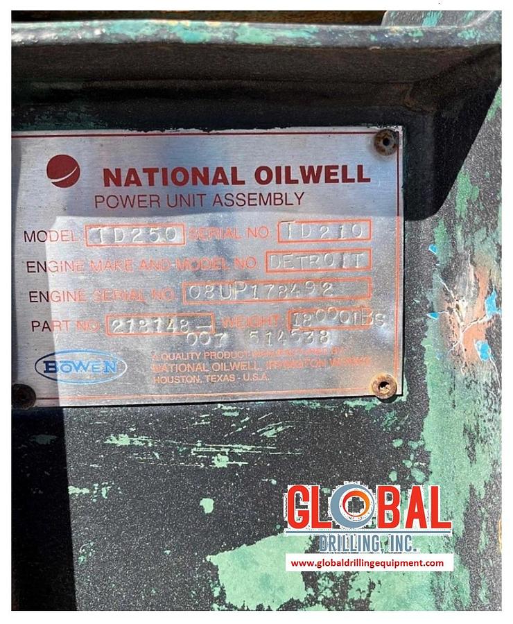 Used Item 10031 - NOV TD250 Power Unit Assembly