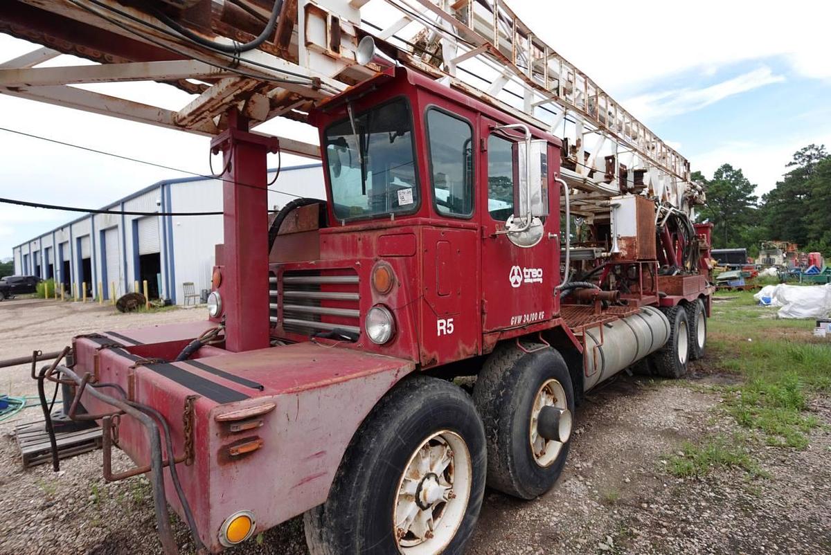 Used Dresser T70W on 1981 Crane Carrier Drill Rig 8x4 Twin-Steer Drill Truck