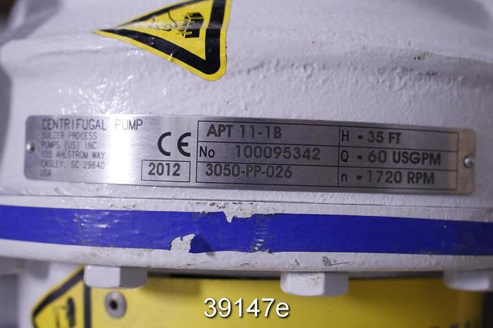 Unused Sulzer APT 11-1B Pump #39147