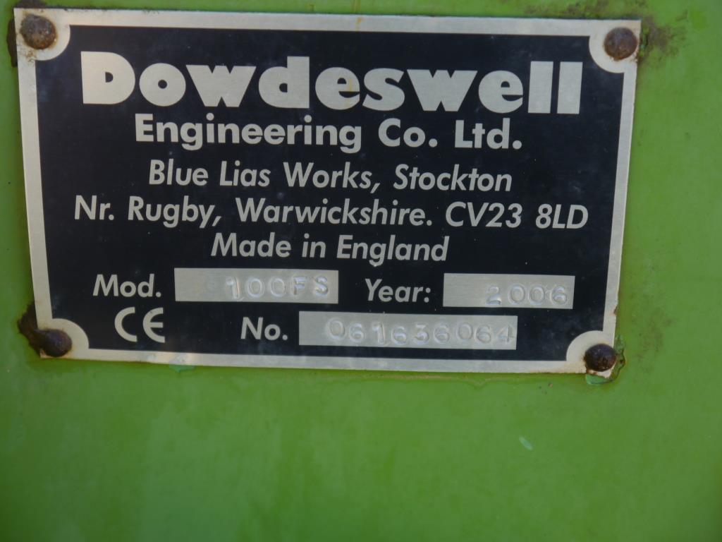 Used Dowdeswell DP100FS 4 Furrow Plough