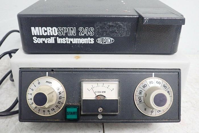 Used DuPont Sorvall MicroSpin 24S 24SP Microcentrifuge Centrifuge with Rotor