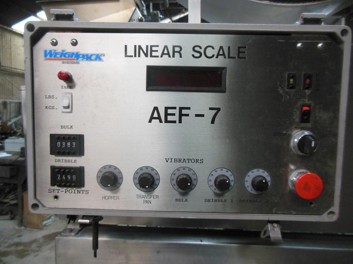 Used Filler, Weigh, Belt, Weighpack, Mdl AEF7, S/st #S742611