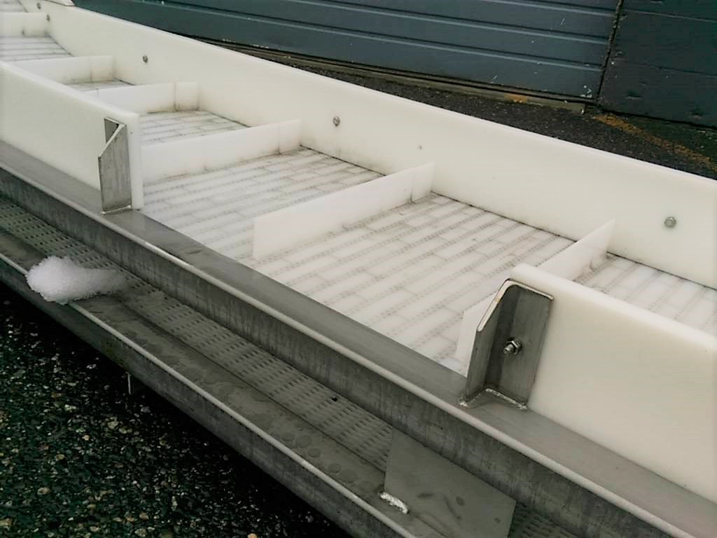 Used 22′ long Incline Conveyor