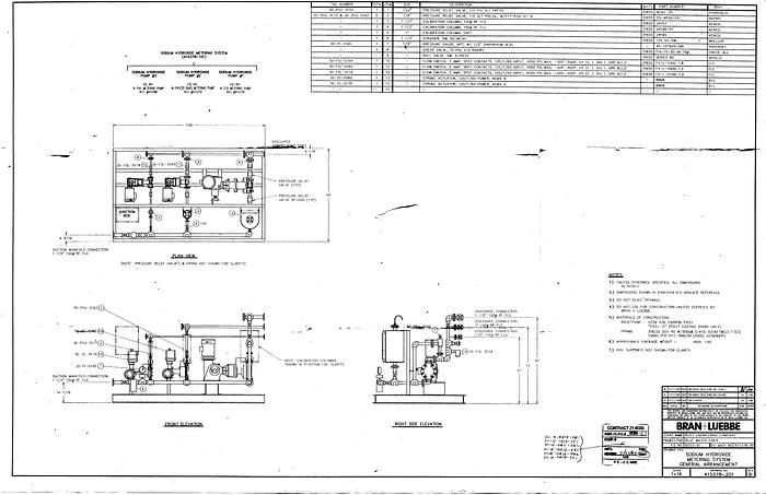 Used Bran & Luebbe Chemical Metering System With Three Pumps #21399