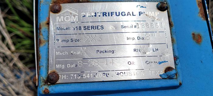 Used O'Drill MCM 118 Centrifugal Pump (2"x3")
