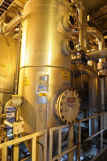 Used AQUA-CHEM MODEL 20000-SPW2976 FIVE SPRAY FILM BLACK LIQUOR EVAPORATOR SYSTEM MFG 1987