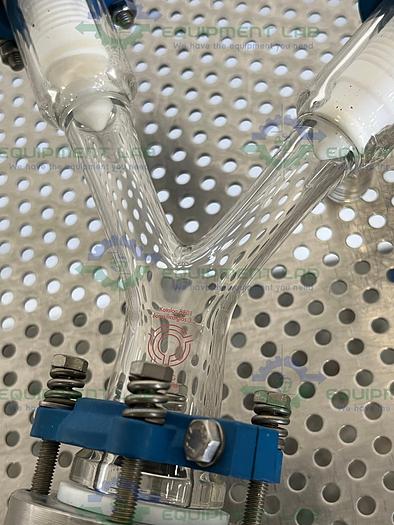 Used Buchi  AG Katalog 8801 Y Shaped Glass w/ 2 Valves