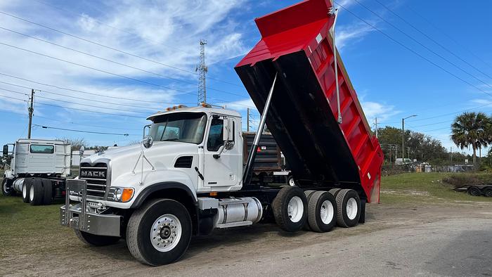 Used 2004 Mack Granite CV713 Tri-Axle Dump Truck