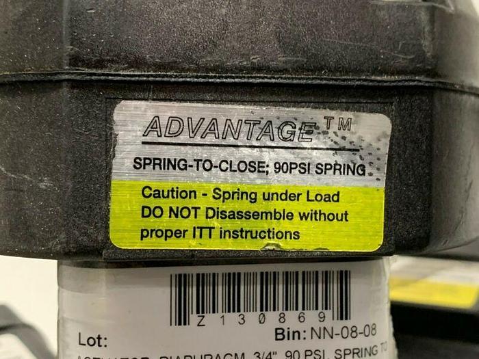 Used 5 ITT Sherotec Stainless Steel Diaphragm Valves w/ Position Monitors