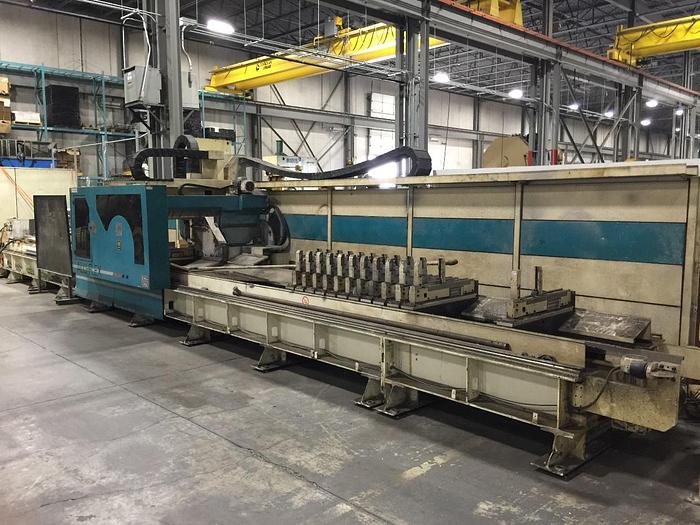 Used 21.65" x 347", MUBEA SYSTEMS, ALU-FLEX, 4-AXIS, GANTRY TYPE CNC MACHINING CENTER