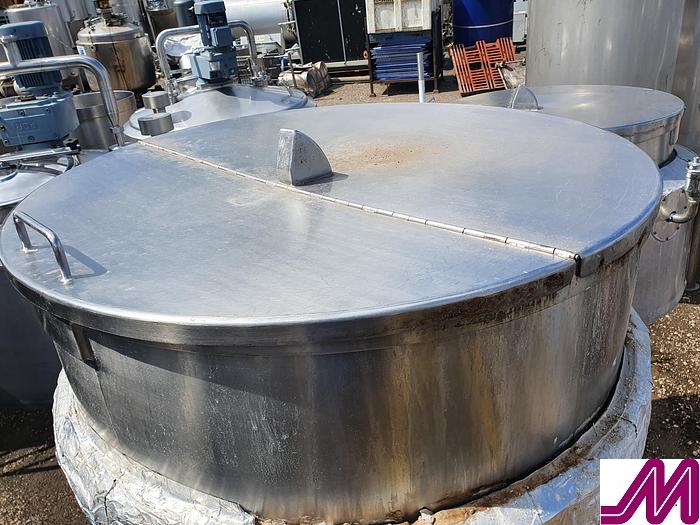 Used 1991 Bibby 300 Litre Stainless Steel Jacketed Hemispherical Pan