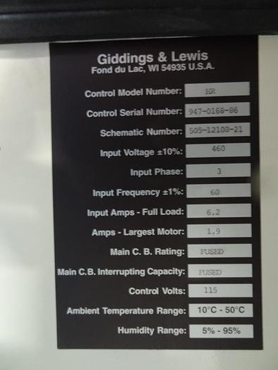 Used GIDDINGS & LEWIS MODEL HR947 WINSLOWMATIC DRILL GRINDER