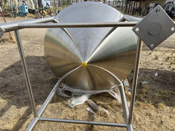 Unused Tank, 500 Gallon, S/st, Agit, Admix Rotomixx, 1 HP #S744587