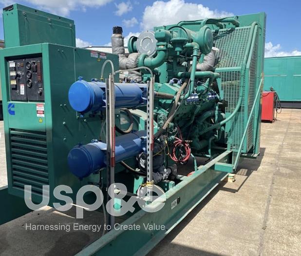 0.60 MW 2002 New Cummins GTA38G1 Natural Gas Generator Sets