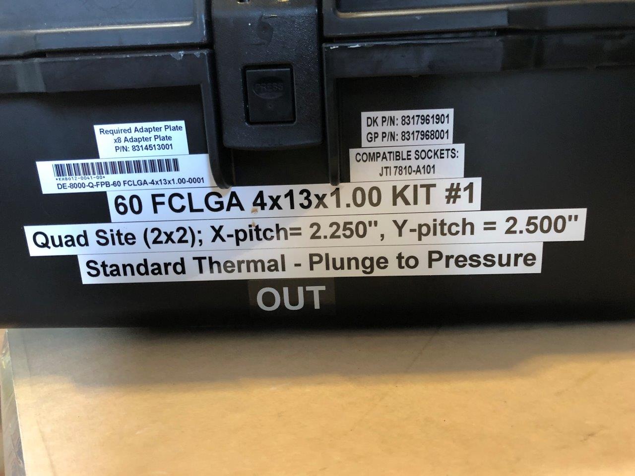 Used DELTA EDGE DE8000 - Q-FPB - 60 FCLGA - 4x13x1.00 Test Handler Change Kit