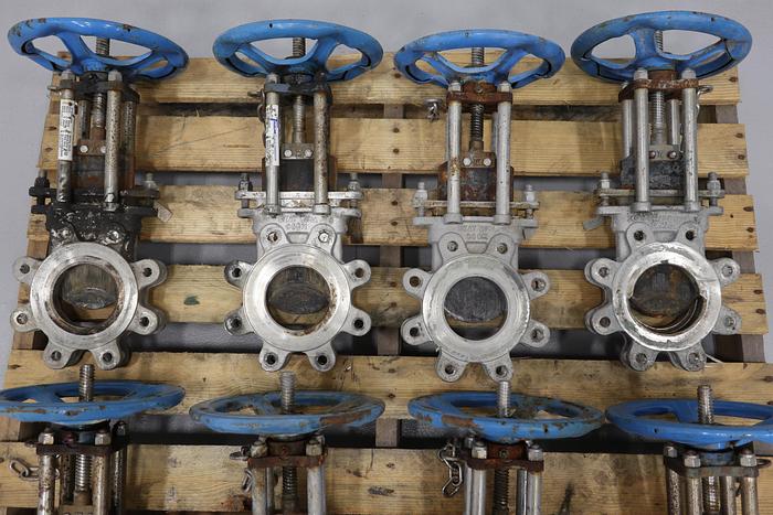 Used 4" Trueline Hand Operated Knife Gate Valve