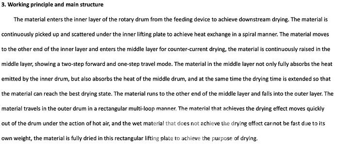 Used Richi Drum Dryer with Pellet Burner