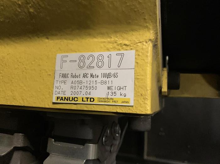 Used FANUC ARCMATE 100iB/6S ROBOTIC LINCOLN SYSTEM 05 MIG WELDING CELL