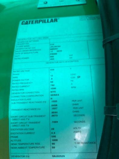 Caterpillar generators Marine Tier II with class certificates