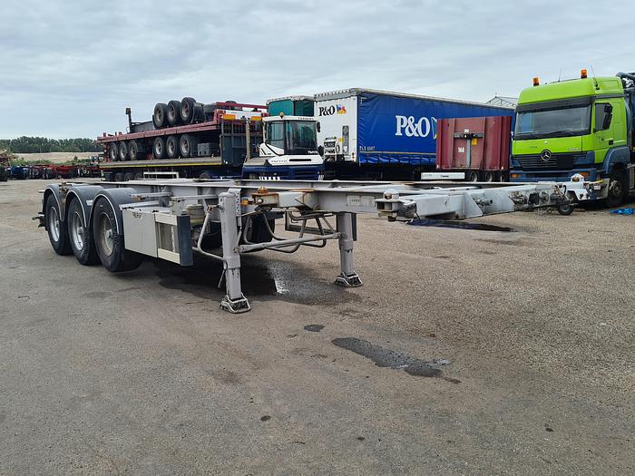 Used 1998 BURG BPO 12 27 CCXGX 00 Tank Container chassis 30ft. / 20ft.