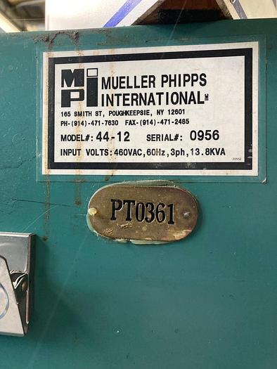 Used MPI INJECTION EQUIPMENT 44-12 HORIZONTAL TYPE WAX PRESS