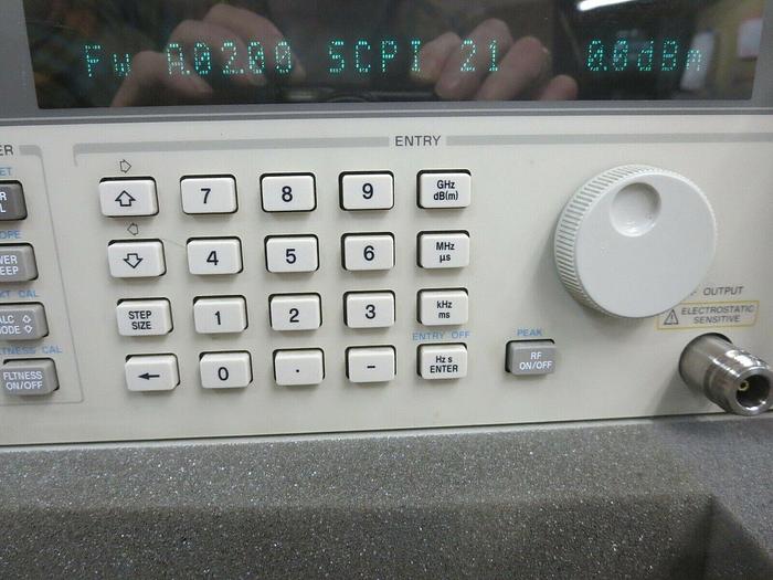 Used H-P, 83752B, Synthesized Sweeper (#2), .01-20 GHZ, Powers On,For Parts Or Repair