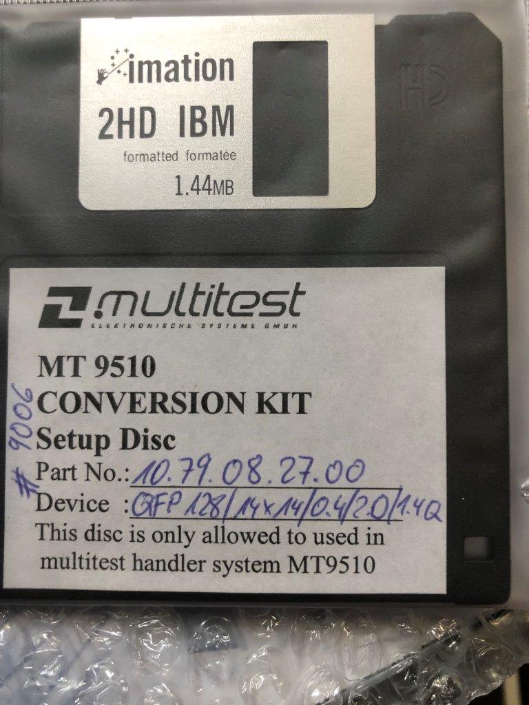 Used Multitest 128 LQFP 14x14x1.4mm Test handler change kit for MT9510 Handler