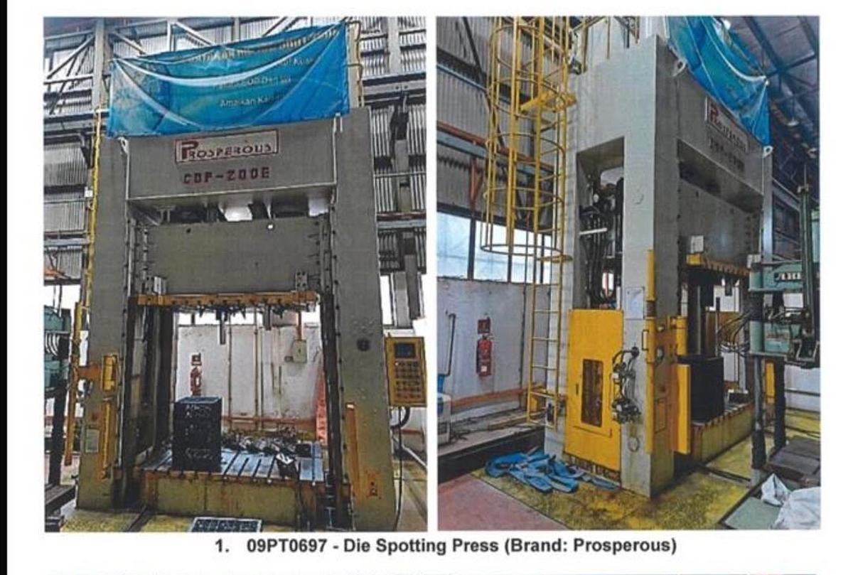 Used Prosperous CDP-200E Die Spotting Machine 200T