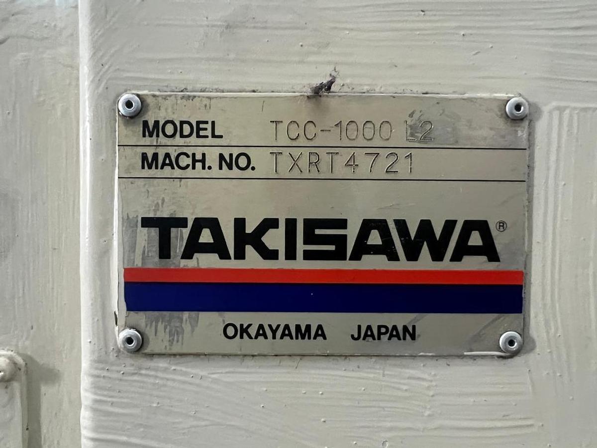 Used Takisawa TCC-1000 L2 CNC Lathe Year 2014