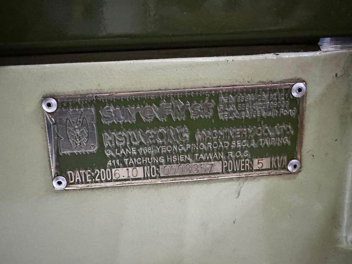 Used Sure First CNC-326 Die Sinking EDM Year 2006