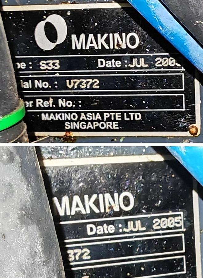 Used Makino S33 CNC Vertical Machining Center Year 2005