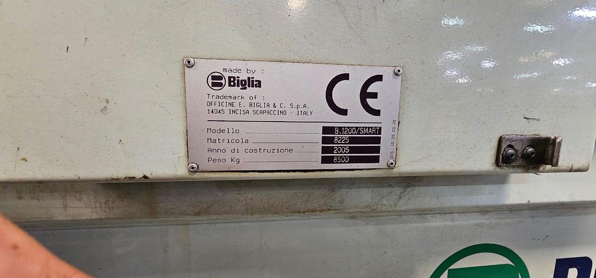 Used Biglia Smart Turn 1200 CNC Lathe Year 2005