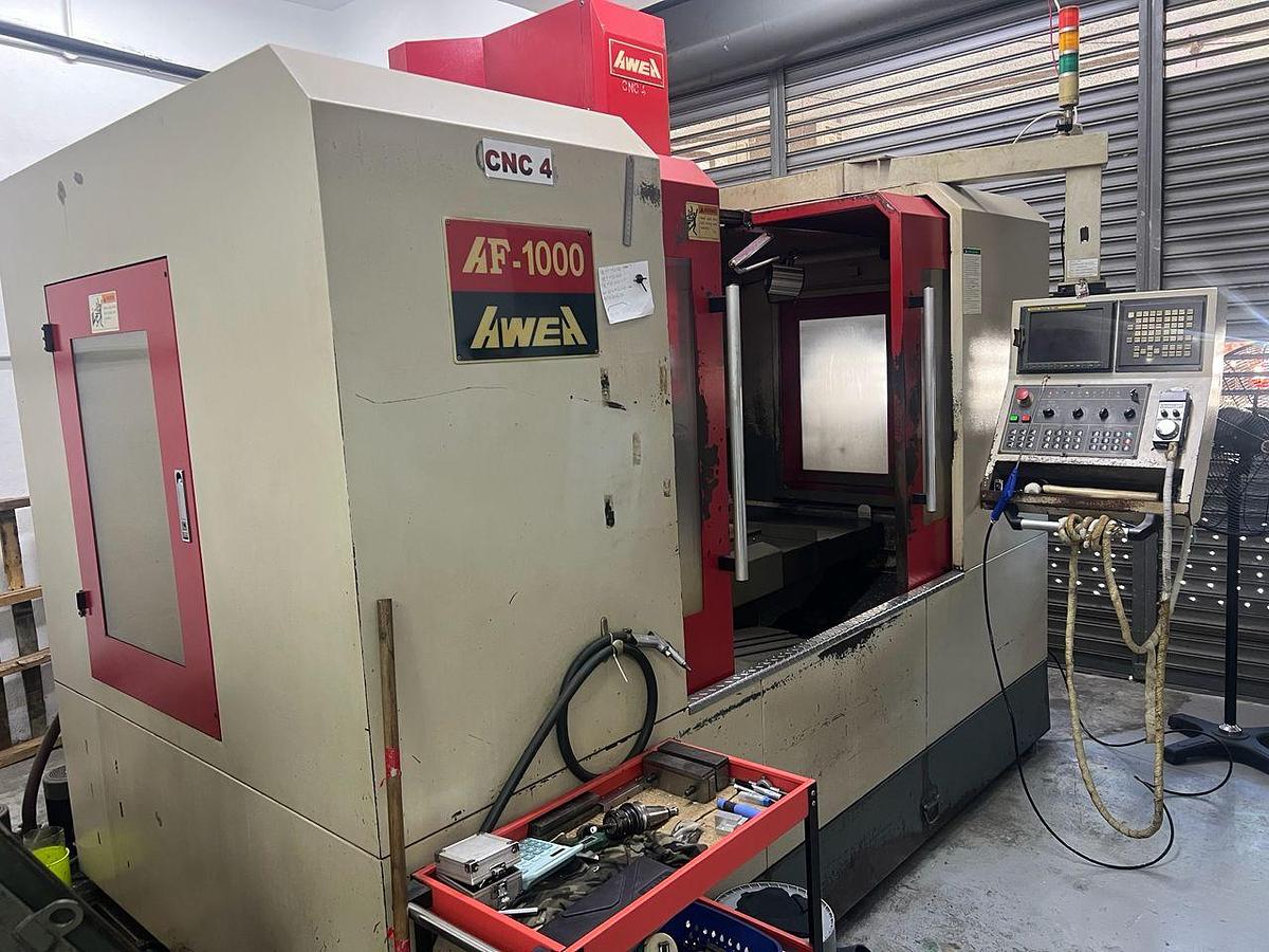 Used AWEA AF-1000 Vertical Machining Center Year 2006