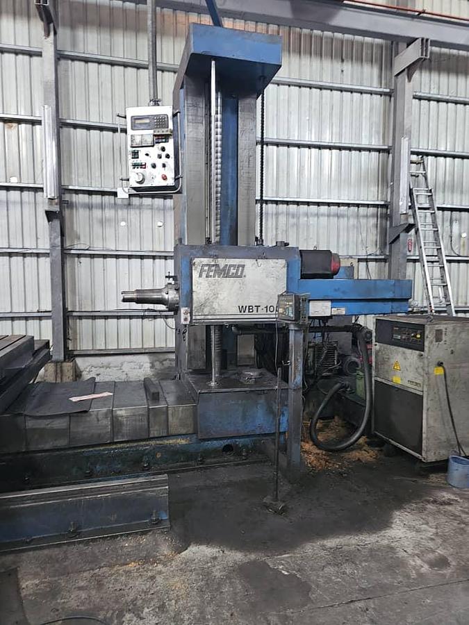 Used Femco WBT-100 Horizontal Boring Mill Year 1992